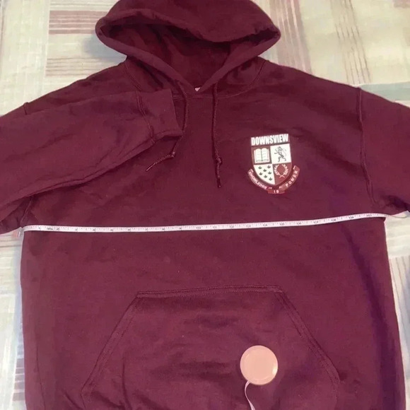 College Hoodie with slightly fleece lining  Unisex - Picture 4 of 8
